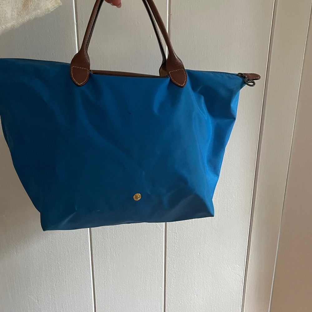 Long Champ Blue Medium Size